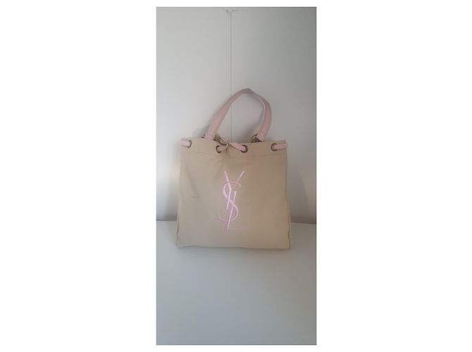 YVES SAINT LAURENT Stoffhandtasche Creme - Ansicht 9
