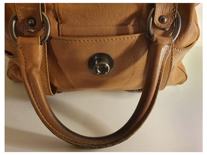 Borsa a mano Céline in pelle marrone - vista 10