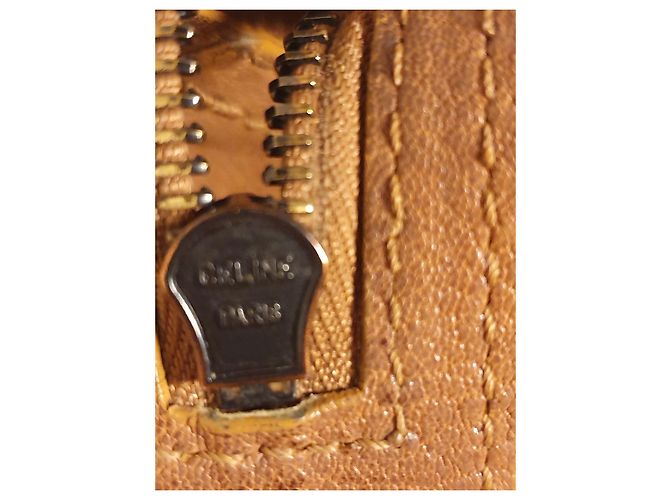 Borsa a mano Céline in pelle marrone - vista 12