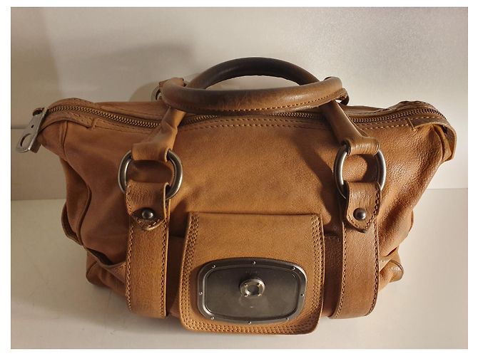 Borsa a mano Céline in pelle marrone - vista 5