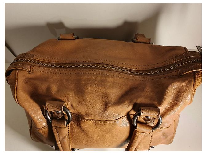 Borsa a mano Céline in pelle marrone - vista 7