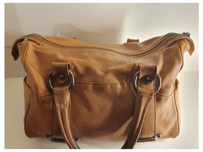 Borsa a mano Céline in pelle marrone - vista 8