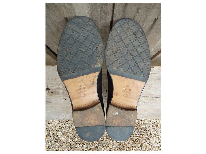 Botines Gucci de ante negro Talla 36 - vista 5