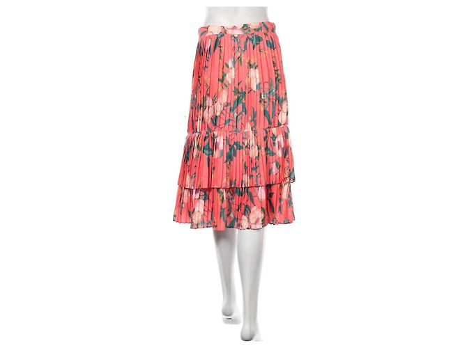Autre Marque Falda plisada con estampado floral By Malina M Multicolor - vista 2