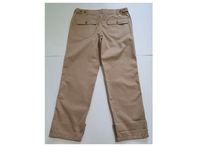 Pantalones Joie de algodón beige - vista 2