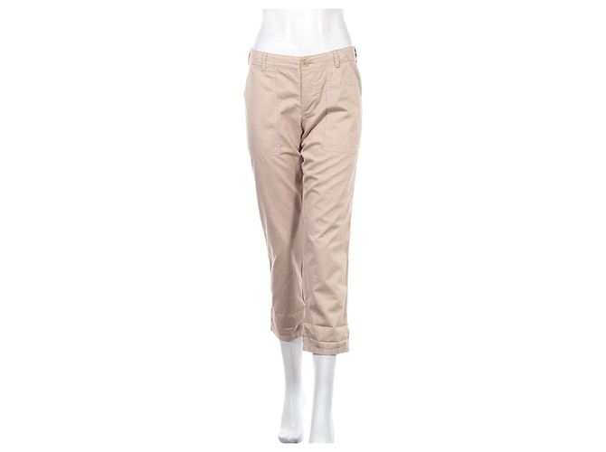 Pantalones Joie de algodón beige - vista 5