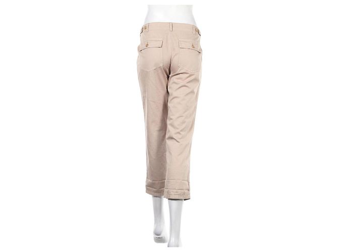 Pantalones Joie de algodón beige - vista 6