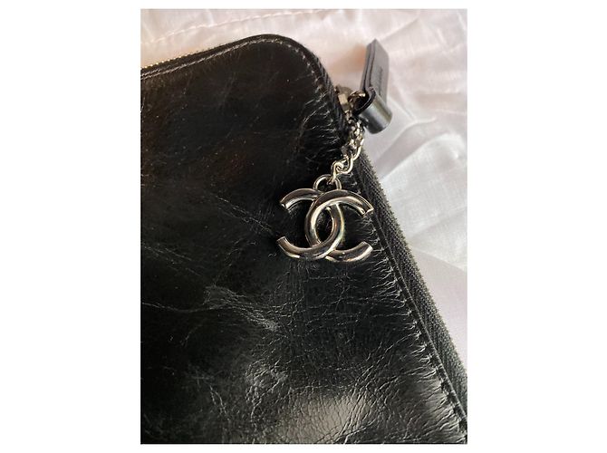Cambon Pochette Chanel in pelle nera Nero - vista 9