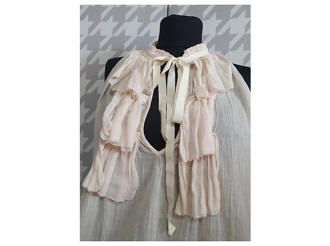 Blusa de algodón By Malene Birger Beige Talla 40 - vista 2