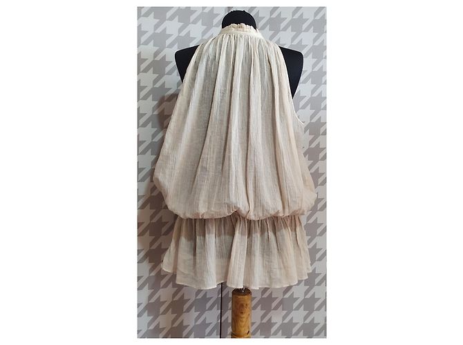 Blusa de algodón By Malene Birger Beige Talla 40 - vista 4