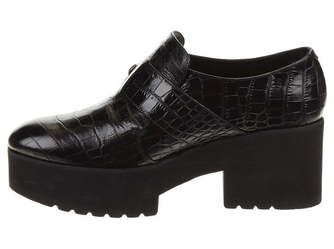 Maje Schwarze Leder-High Heels Größe 38 - Ansicht 3