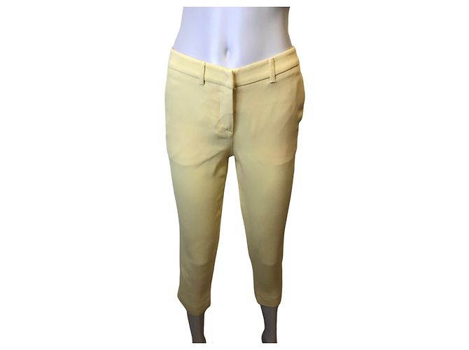 Miu Miu Pantalón pitillo amarillo - vista 2
