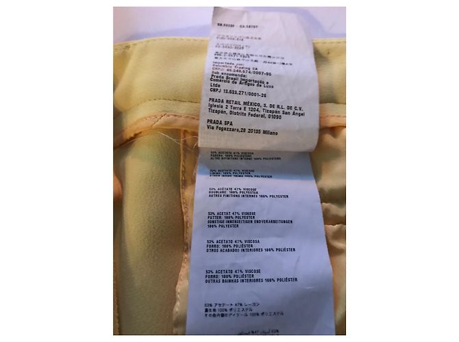 Miu Miu Pantalón pitillo amarillo - vista 4