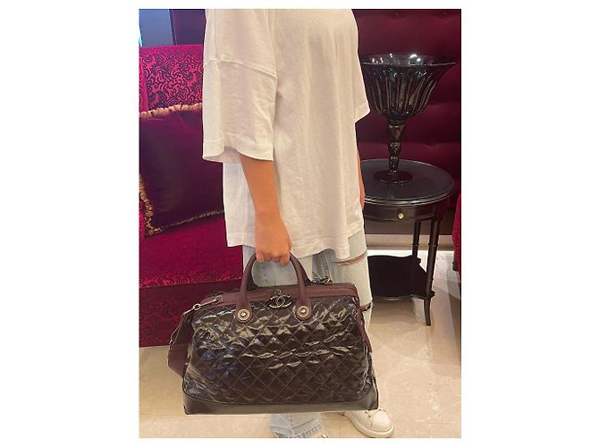31 Cambon Bolsa acolchoada Chanel Ameixa - vista 10
