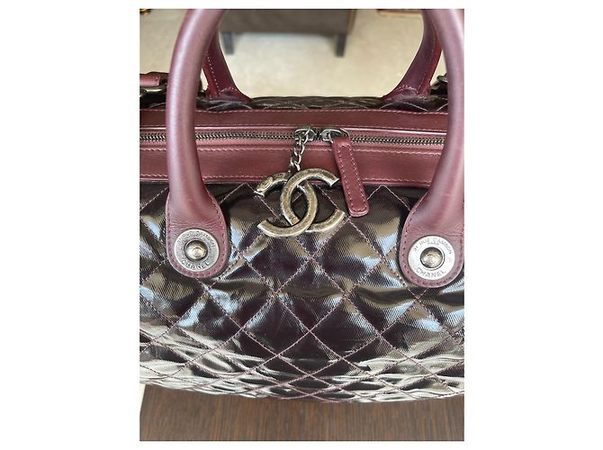 31 Cambon Bolsa acolchoada Chanel Ameixa - vista 13
