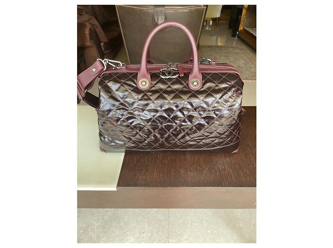31 Cambon Bolsa acolchoada Chanel Ameixa - vista 2