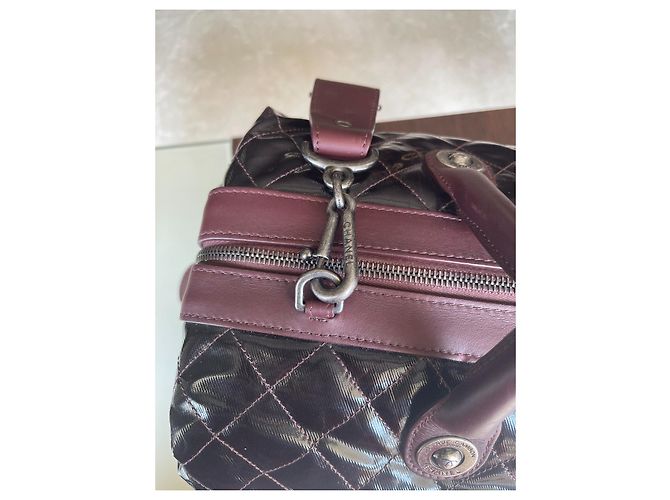31 Cambon Bolsa acolchoada Chanel Ameixa - vista 4