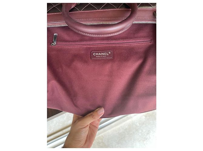 31 Cambon Bolsa acolchoada Chanel Ameixa - vista 7