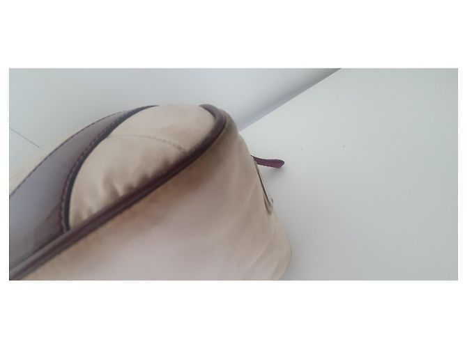 Borsa Prada in tessuto crema - vista 3
