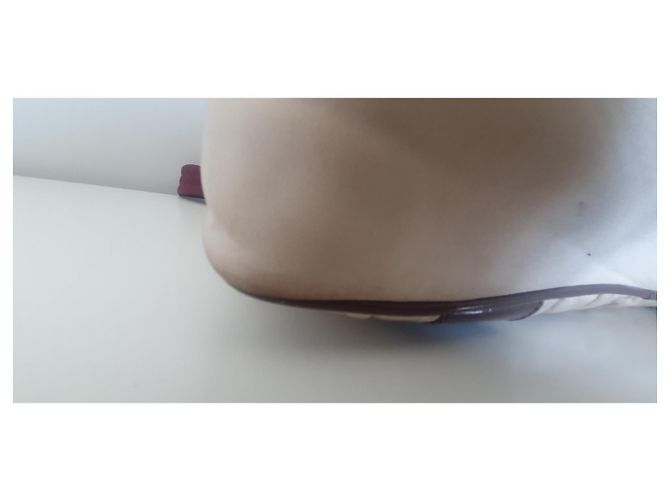 Borsa Prada in tessuto crema - vista 9