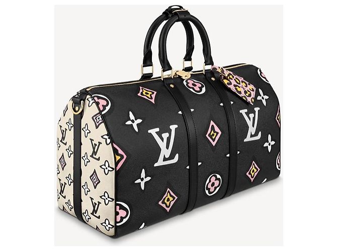 Louis Vuitton LV Keepall Selvaggio nel cuore nuovo Nero - vista 2