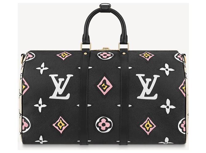 Louis Vuitton LV Keepall Selvaggio nel cuore nuovo Nero - vista 4