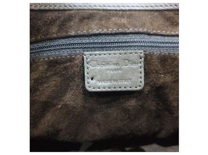 Borsa Hobo Tote Christian Dior in pelle marrone chiaro - vista 13