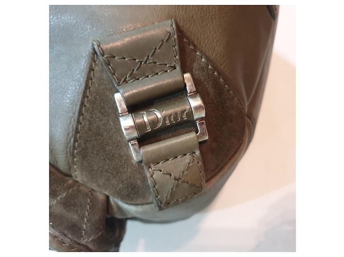 Borsa Hobo Tote Christian Dior in pelle marrone chiaro - vista 15