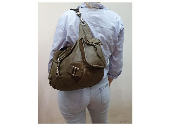 Borsa Hobo Tote Christian Dior in pelle marrone chiaro - vista 17