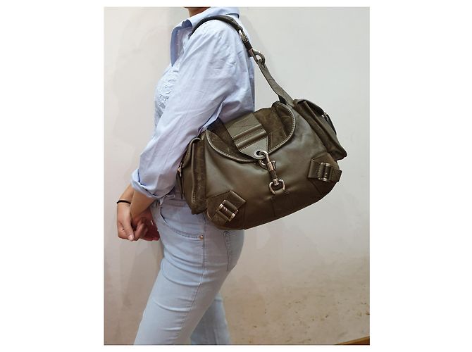Borsa Hobo Tote Christian Dior in pelle marrone chiaro - vista 18
