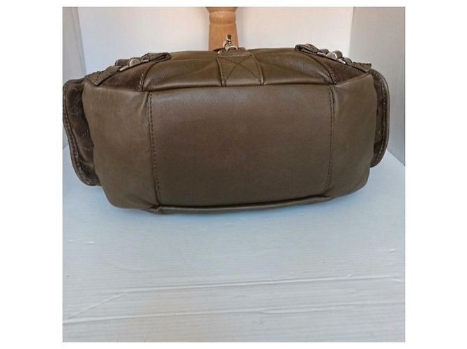Borsa Hobo Tote Christian Dior in pelle marrone chiaro - vista 4