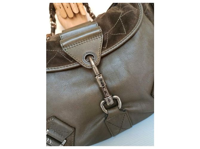 Borsa Hobo Tote Christian Dior in pelle marrone chiaro - vista 5
