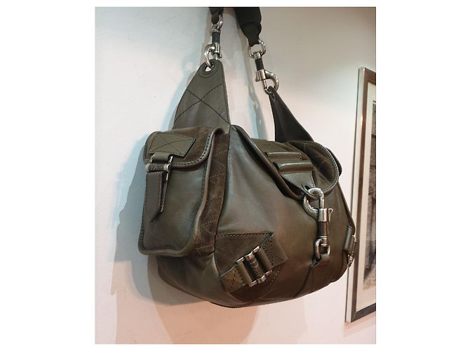 Borsa Hobo Tote Christian Dior in pelle marrone chiaro - vista 9