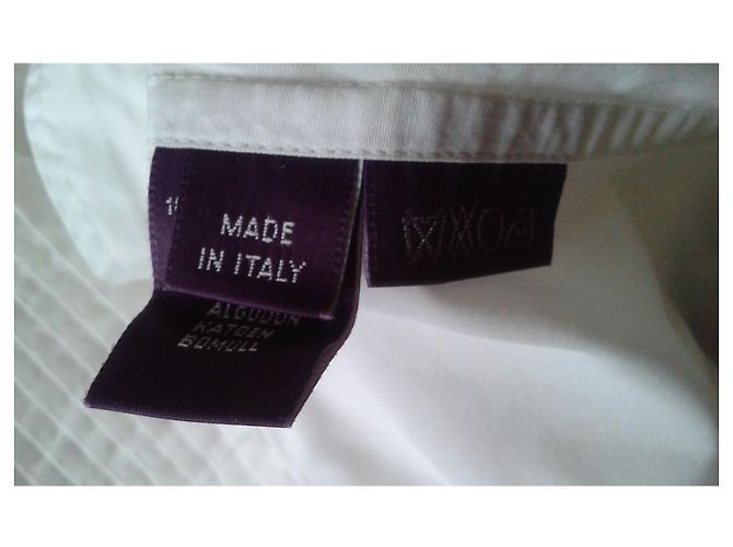 Camicia Ralph Lauren Collection Bianca in Cotone con Pieghe Bianco - vista 5