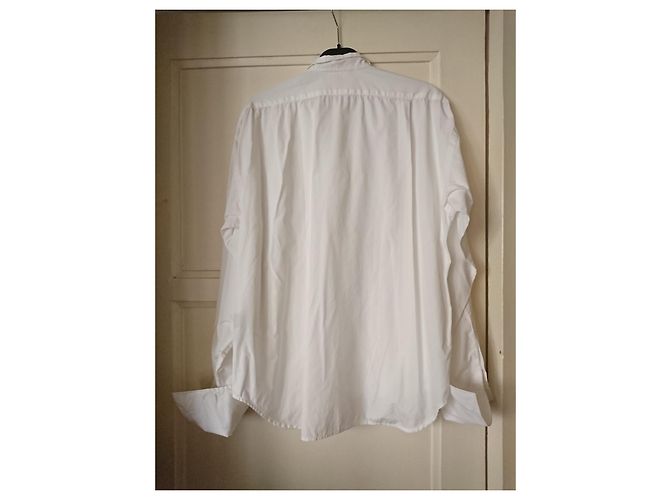 Camicia Ralph Lauren Collection Bianca in Cotone con Pieghe Bianco - vista 7