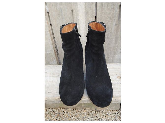 Botines Lanvin p con cuña 37,5 Negro - vista 4