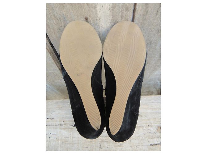 Botines Lanvin p con cuña 37,5 Negro - vista 6