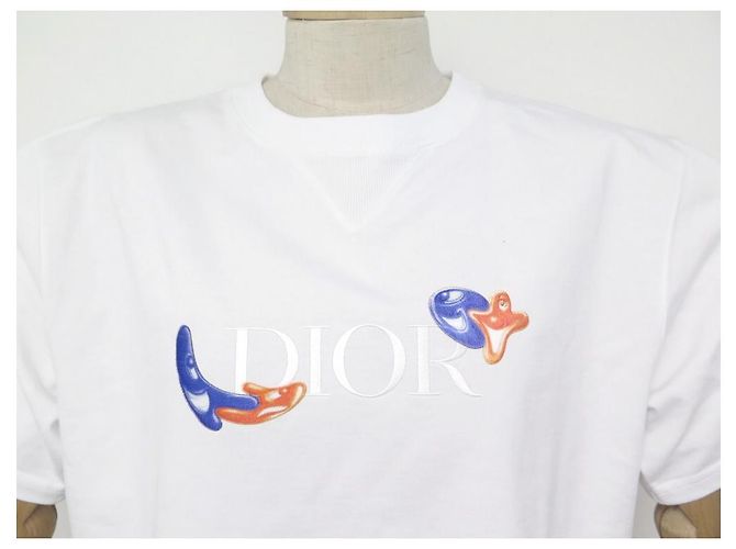 Christian Dior T-SHIRT NOVA OVERSIZED DIOR E KENNY SCHARF 193J685D0554 2021 BRANCO + CAIXA - vista 2