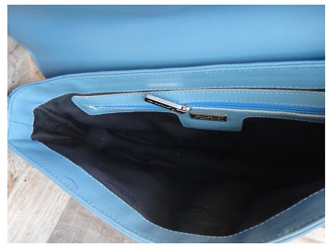 Borsa baguette Fendissime Blu chiaro - vista 6