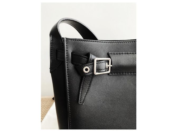 Bolsa de mão Celine Daoust em couro preto - vista 4