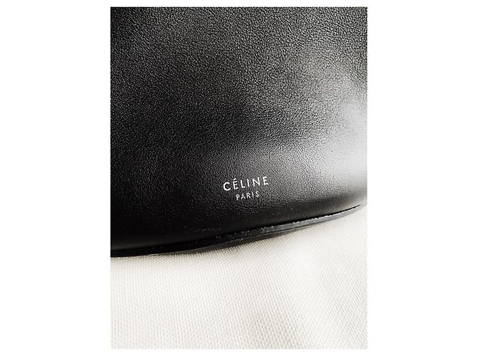 Bolsa de mão Celine Daoust em couro preto - vista 5
