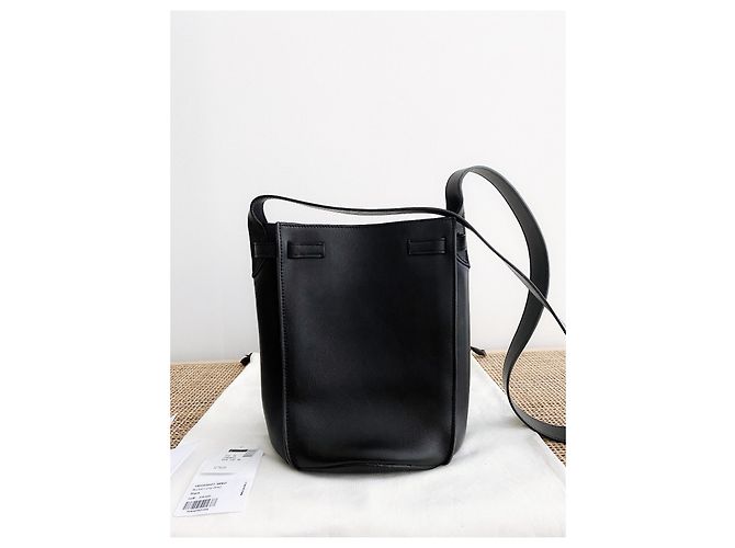 Bolsa de mão Celine Daoust em couro preto - vista 7