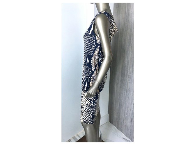 Diane Von Furstenberg DvF Mercedes Seidenkleid mit Python-Print Mehrfarben - Ansicht 6