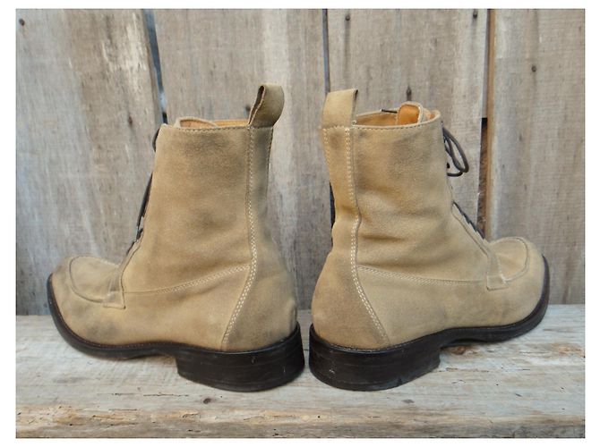 Autre Marque stivali Cinti beige nabuk 44 - vista 3