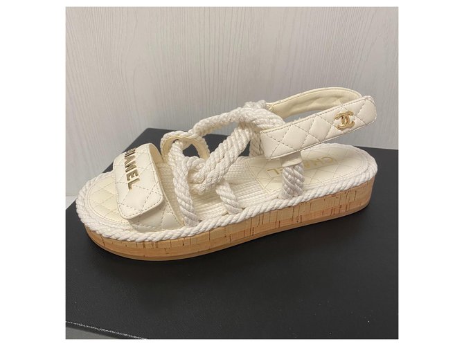 Chanel dad sandali Bianco - vista 2