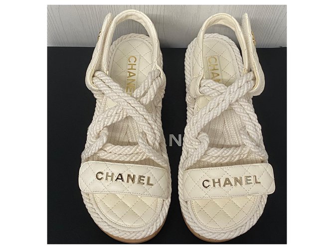 Chanel dad sandali Bianco - vista 3