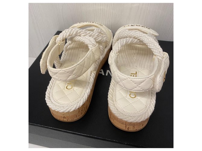 Chanel dad sandali Bianco - vista 4