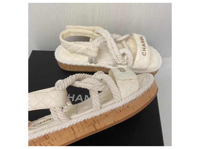 Chanel dad sandali Bianco - vista 7