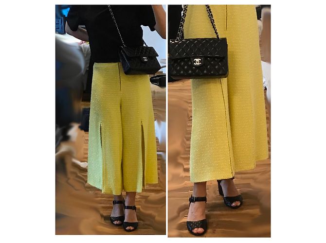 Chanel Culotte da Runway 2019 Giallo - vista 7