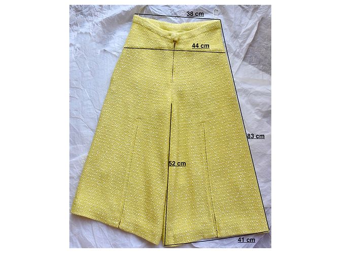Chanel Culotte da Runway 2019 Giallo - vista 8
